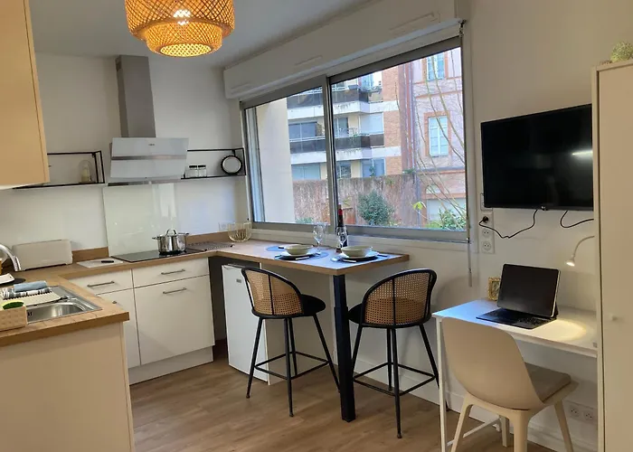 Studio Neuf Pour 2 Personnes, Hypercentre Toulouse, Calme *
