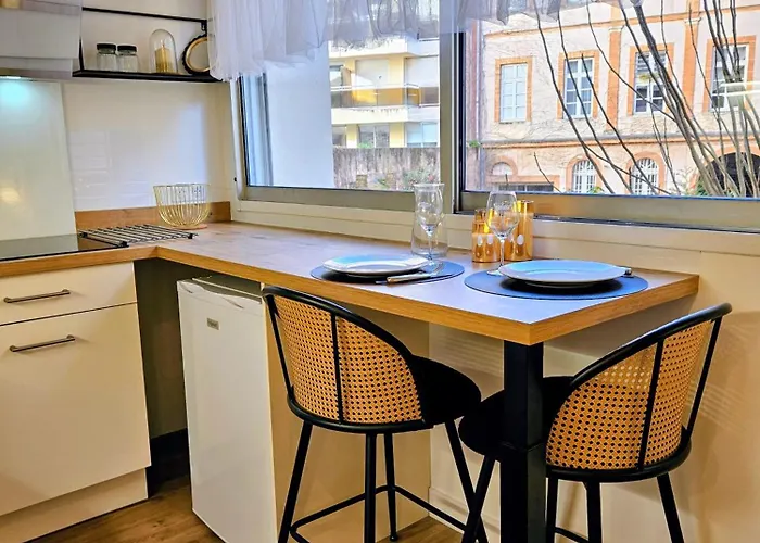 Neuf Pour 2 Personnes, Hypercentre Toulouse, Calme 아파트 *